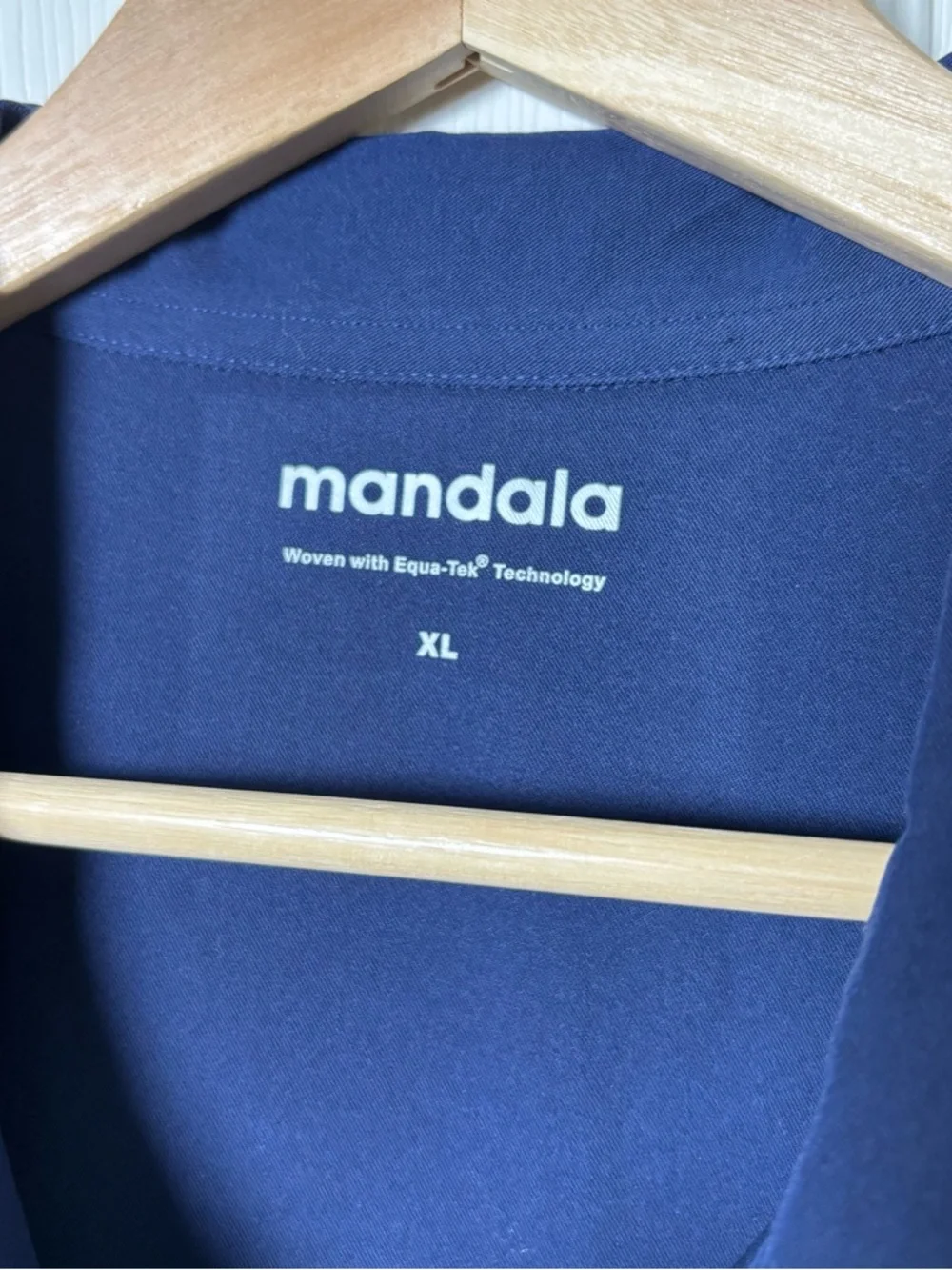 Mandala Jumpsuit Scrubs Womens XL Blue Pockets Woven Equa-Tek Full Zip Jogger - Picture 3 of 15